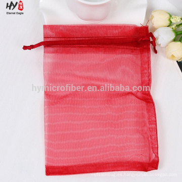 Precio razonable bolso de regalo de organza simple